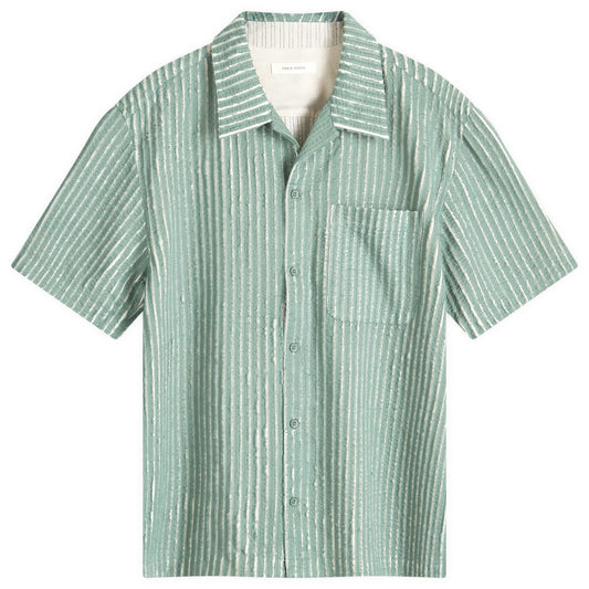 Hand-Frayed Stripe Vacation Shirt