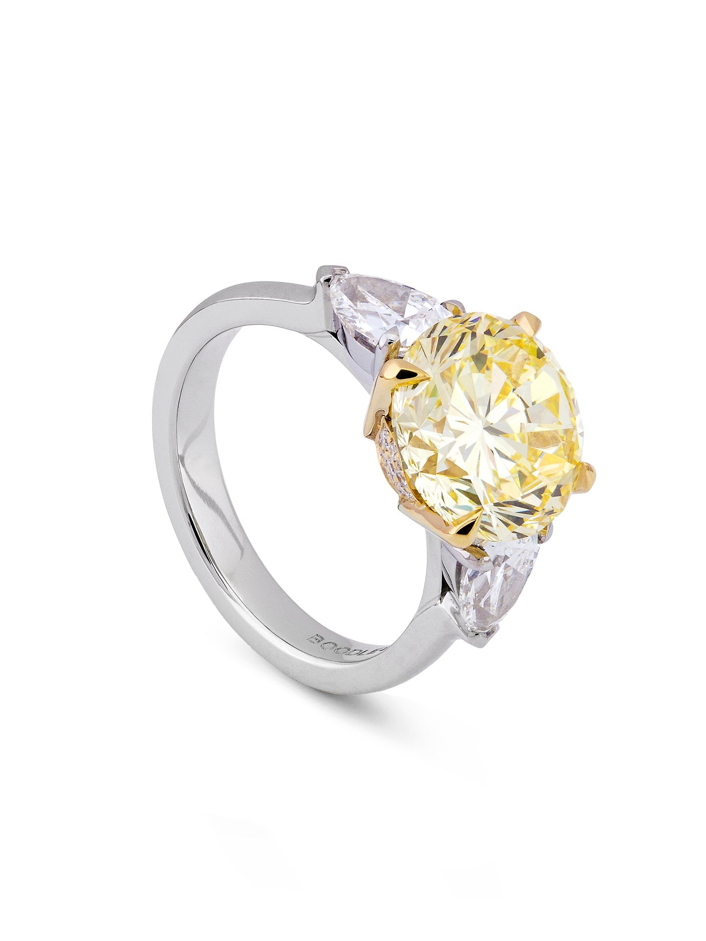 Classic Brilliant Yellow Diamond Ring