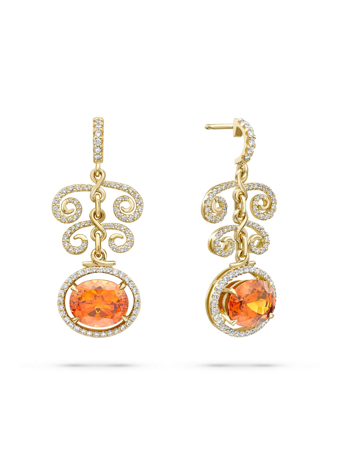 A Family Journey Vienna Mandarin Garnet Earrings