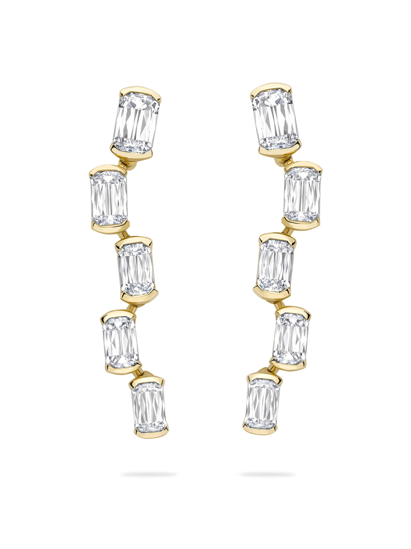 Classic Light Pillar Ashoka Diamond Earrings