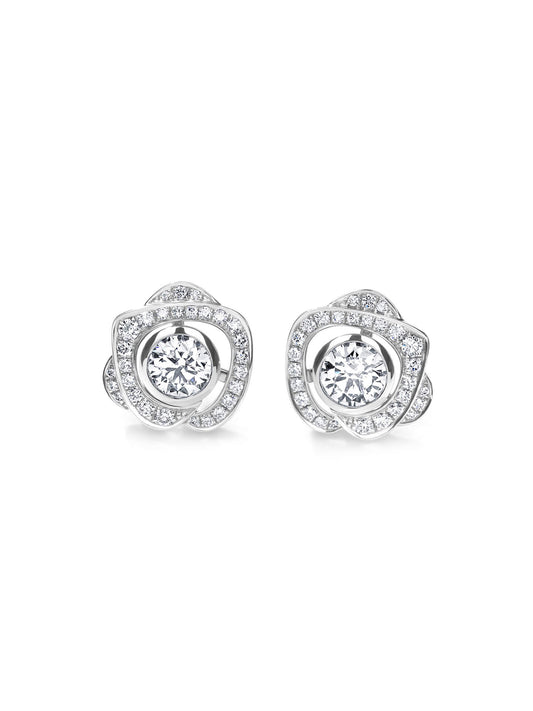 Maymay Rose Diamond Stud Earrings