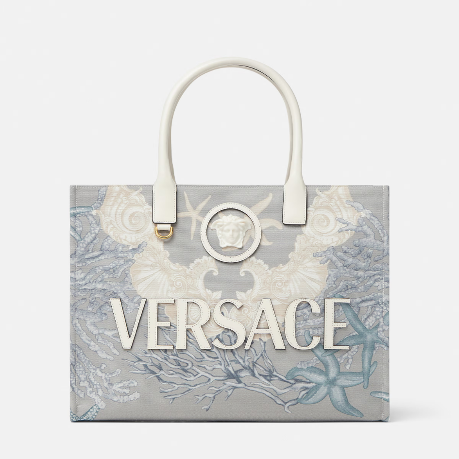 La Medusa Barocco Sea Canvas Tote Bag