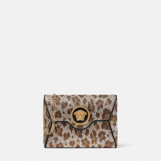 Crystal Leopard La Medusa Clutch