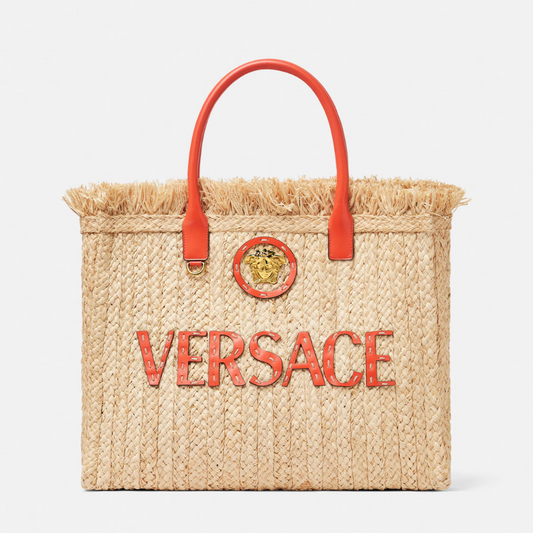 La Medusa Raffia Tote Bag