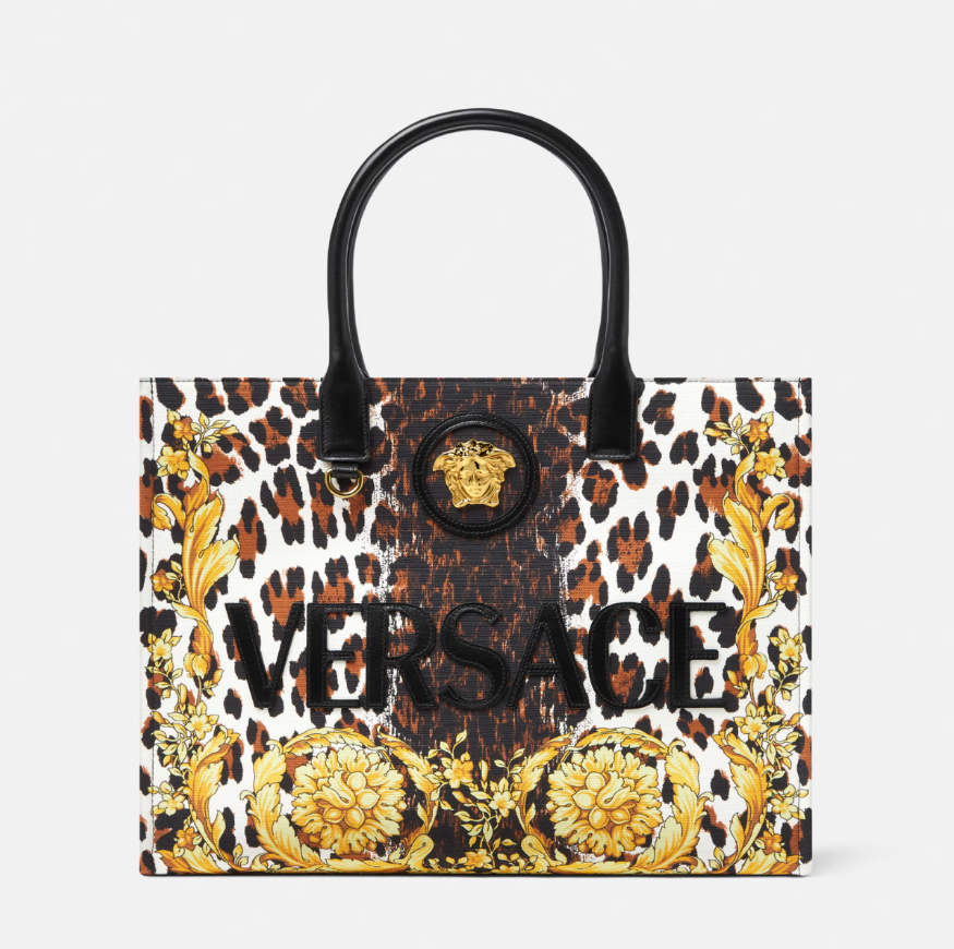 Wild Barocco Canvas Large Tote Bag