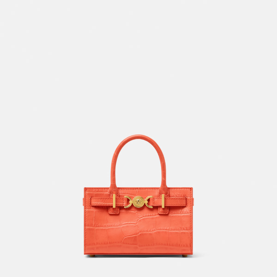 Croc-Effect Medusa '95 Mini Tote Bag