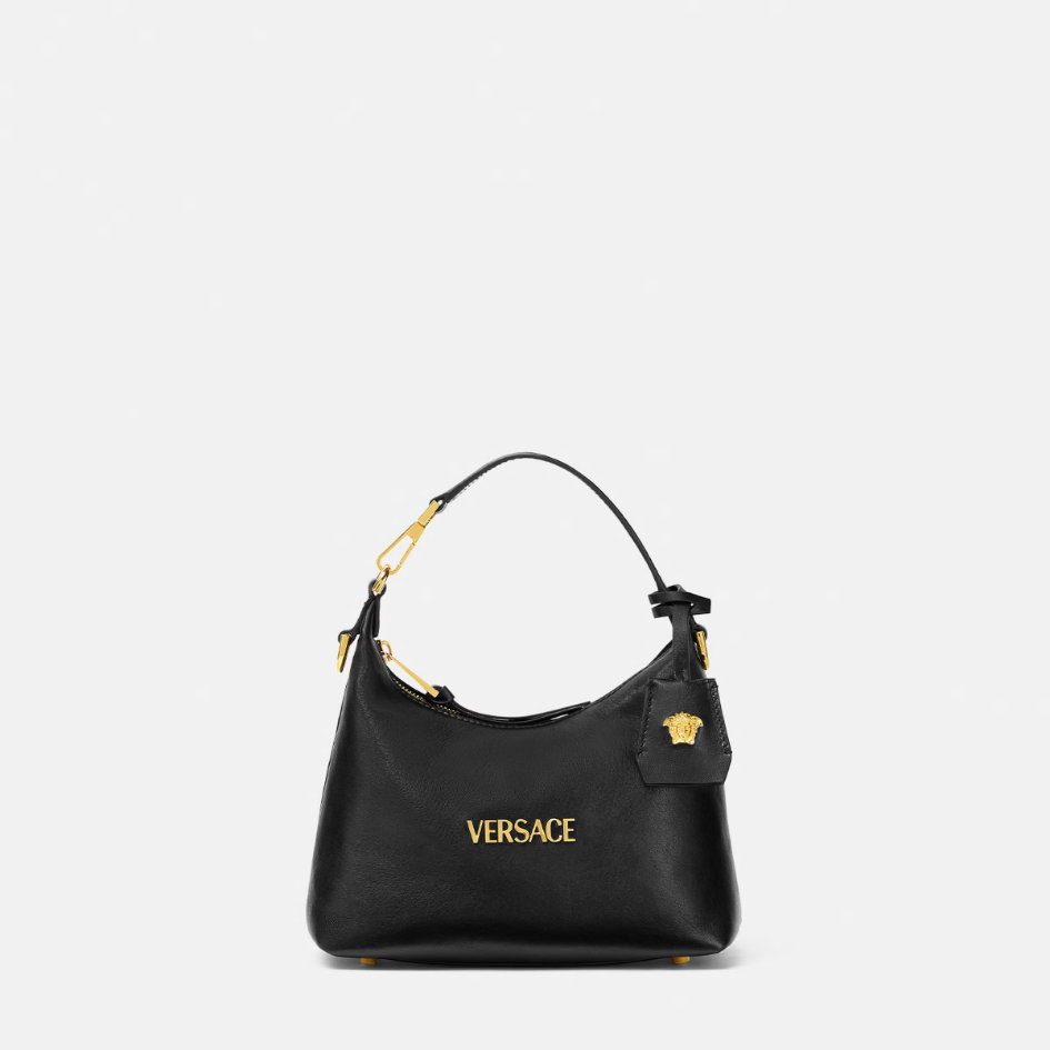 Versace Tag Hobo Handbag