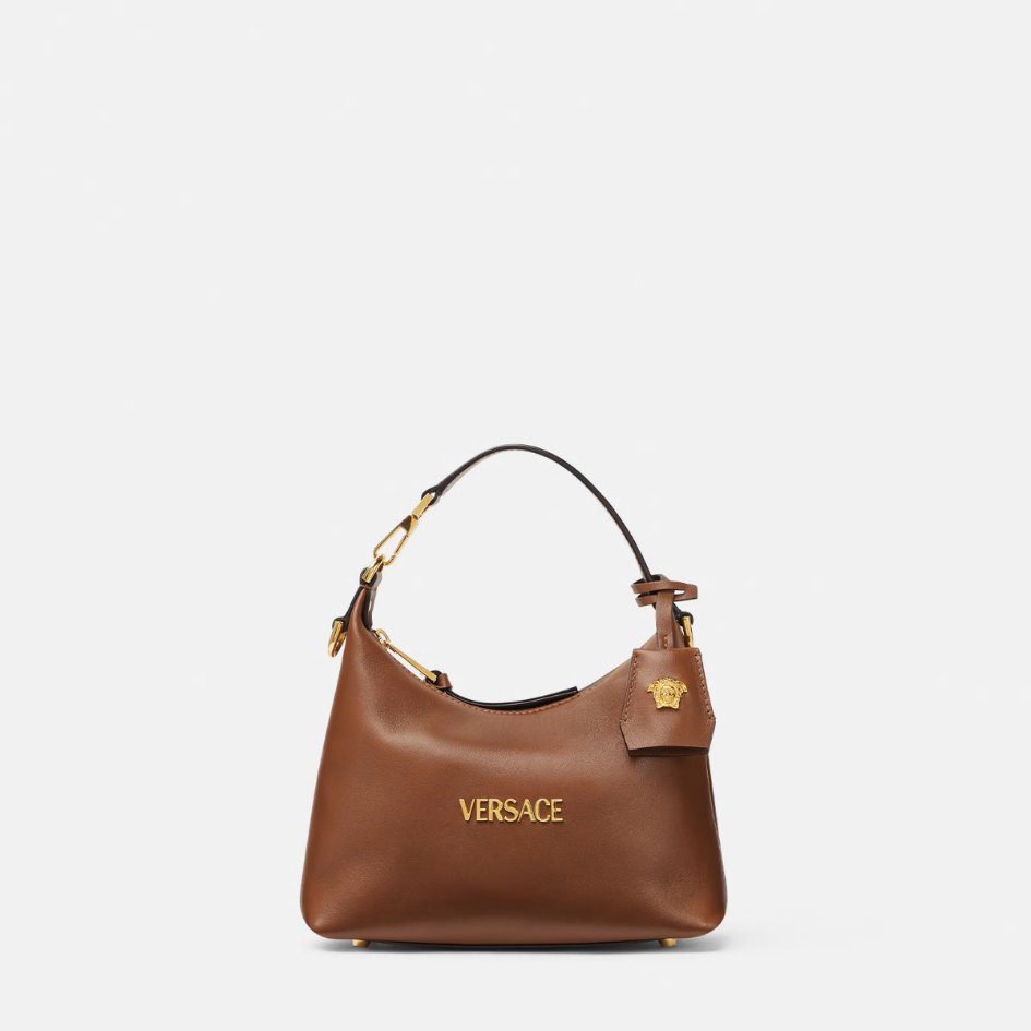 Versace Tag Hobo Handbag