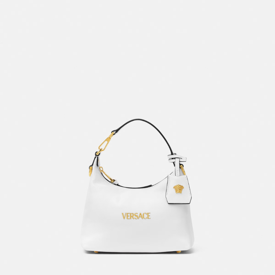 Versace Tag Hobo Handbag