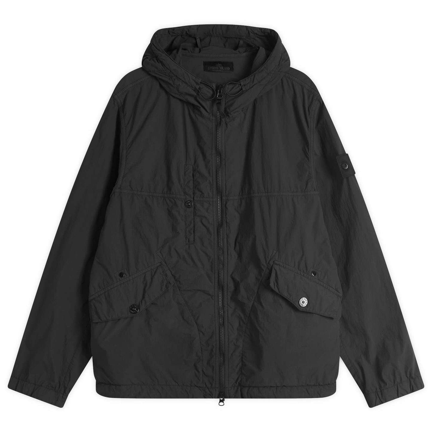 Ghost Piece Nylon Smerigliato Short Parka