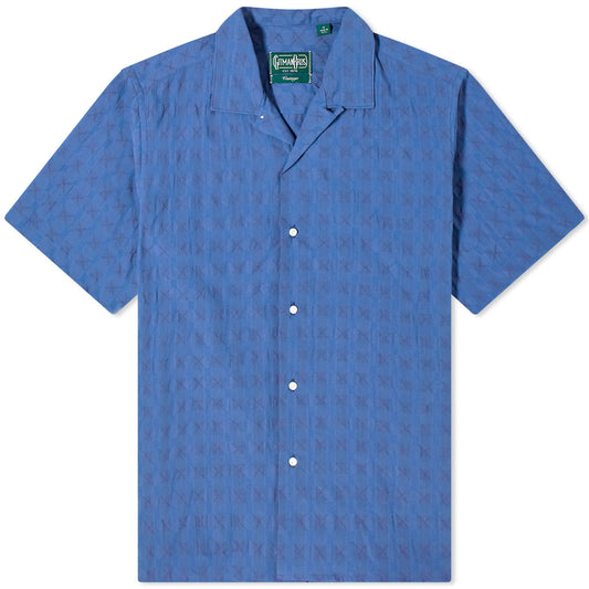 Japanese Ripple Jacquard Camp Shirt