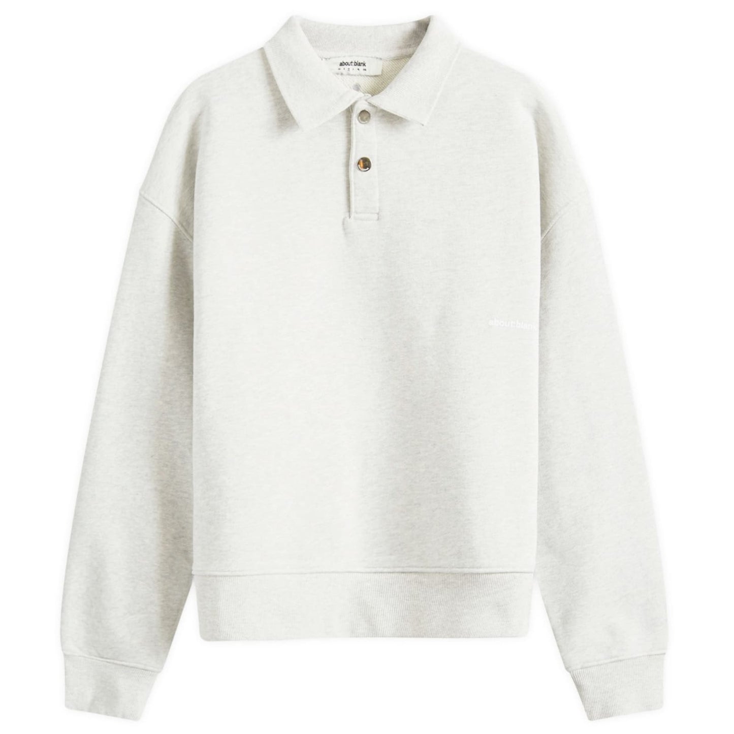 Button Up Polo Sweat