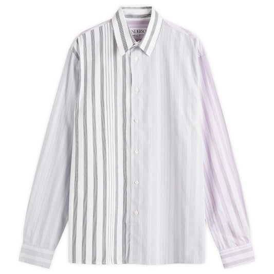 Multi Stripe Patchwork Shirt