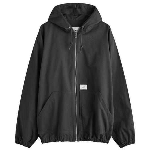 12 Logo Applique Hooded Zip Jacket