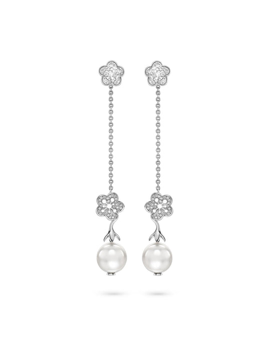 Blossom Detachable Pearl Drop Earrings