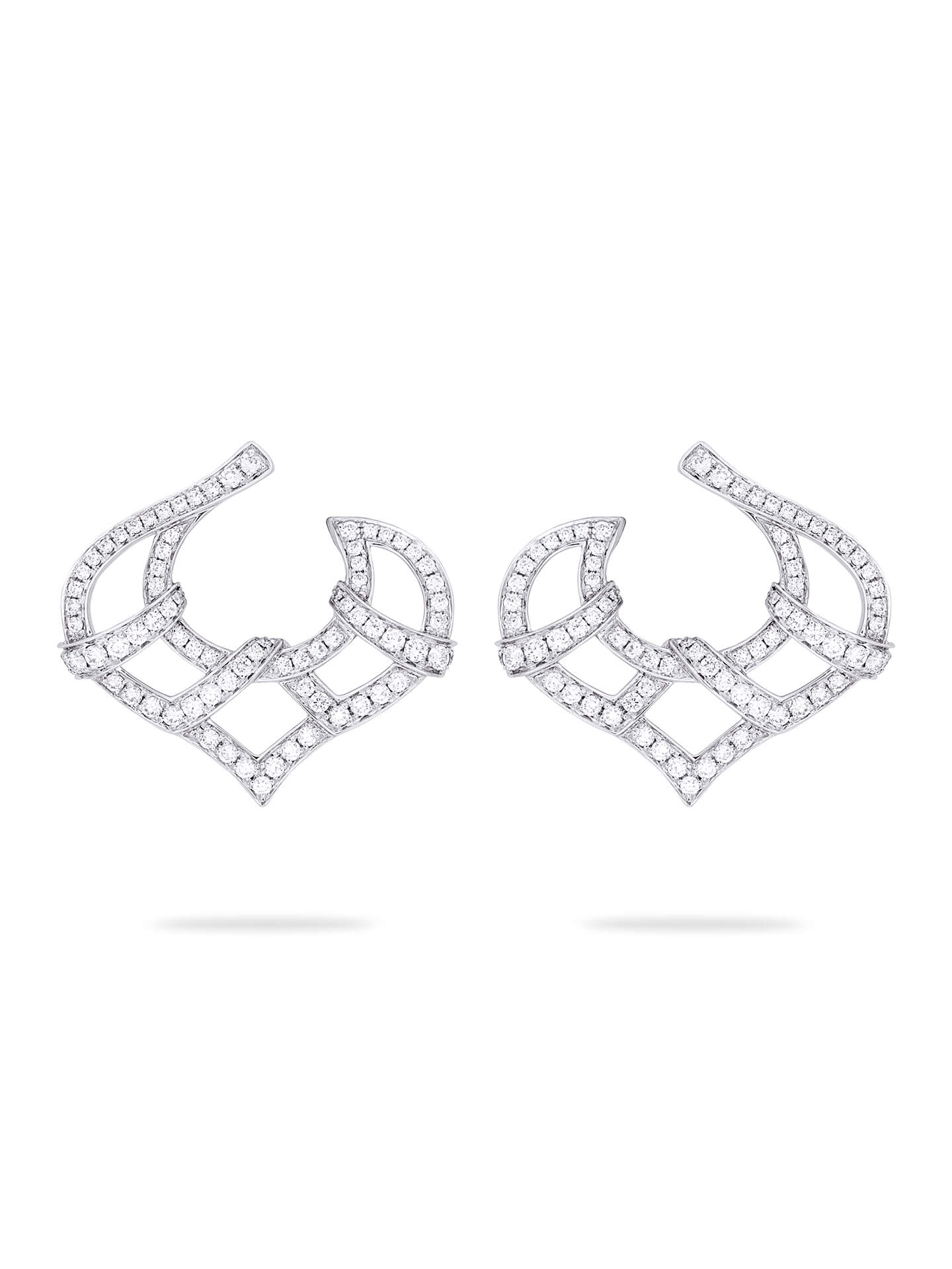 Woodland Pavé Diamond Earrings