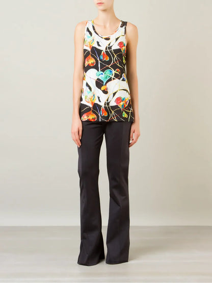 Mid-Rise Flare Trousers