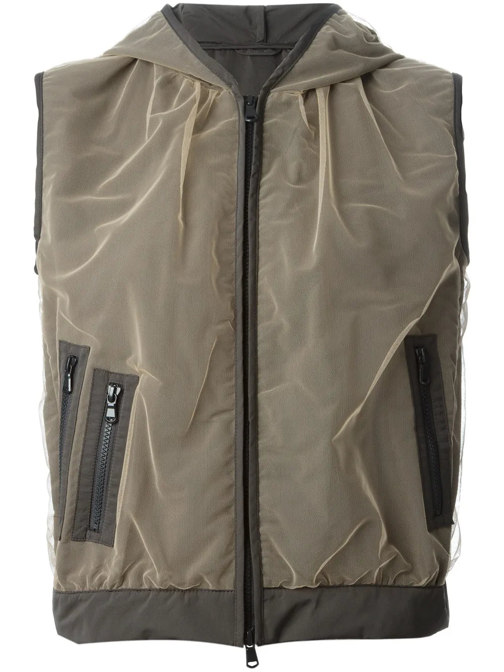 Hooded Mesh Gilet