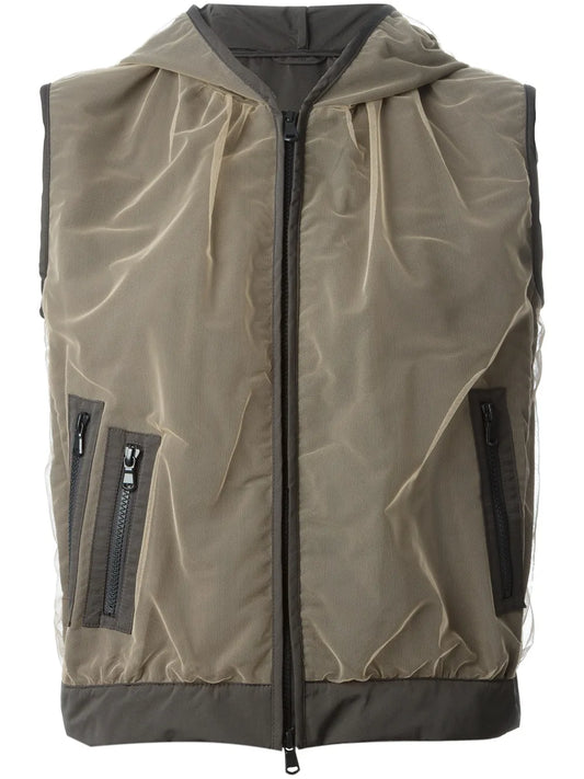 Hooded Mesh Gilet