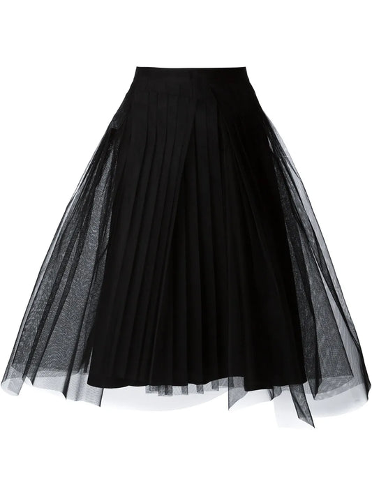 Tulle Pleated Skirt