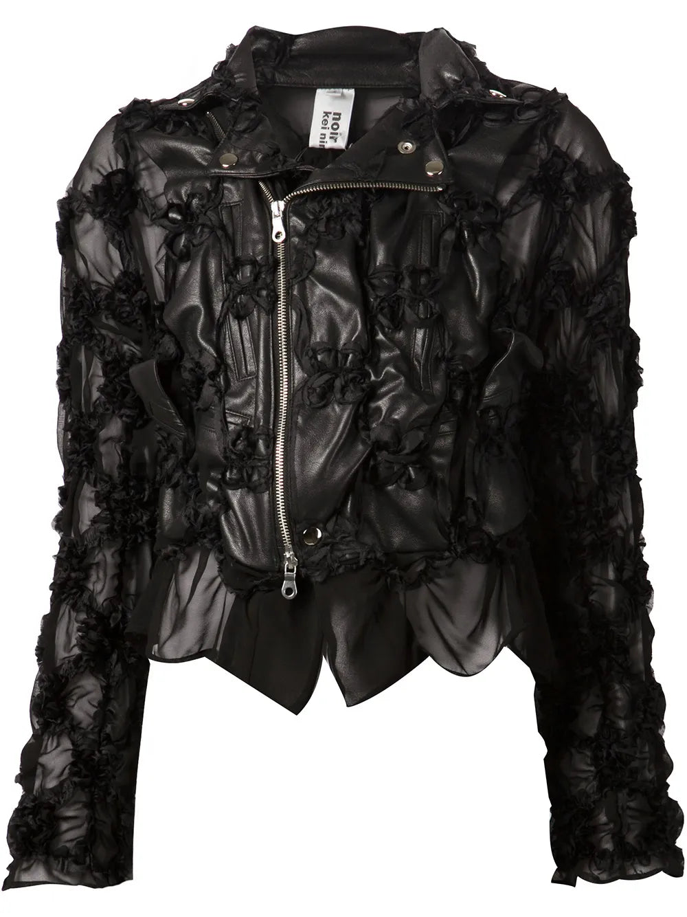 Appliqué Biker Jacket