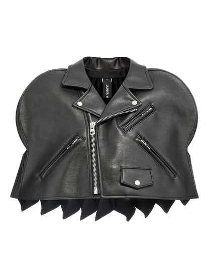 Crocodile-Embossed Structured Jacket