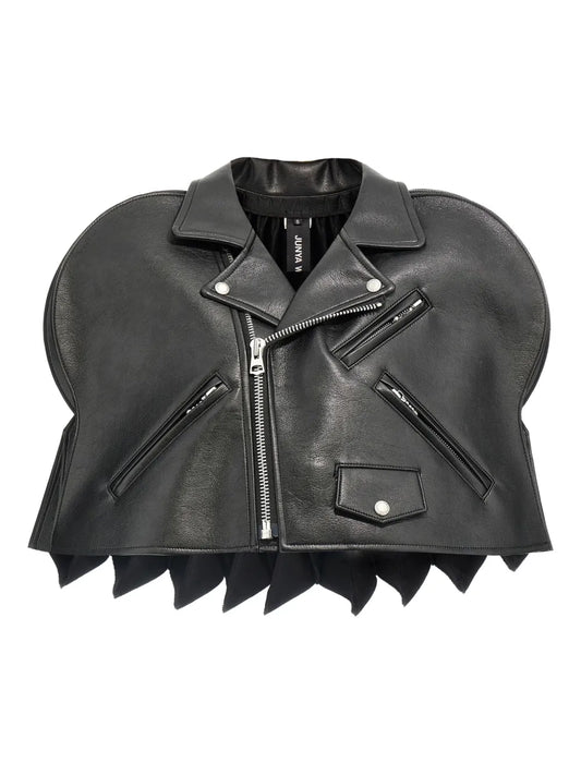 Crocodile-Embossed Structured Jacket
