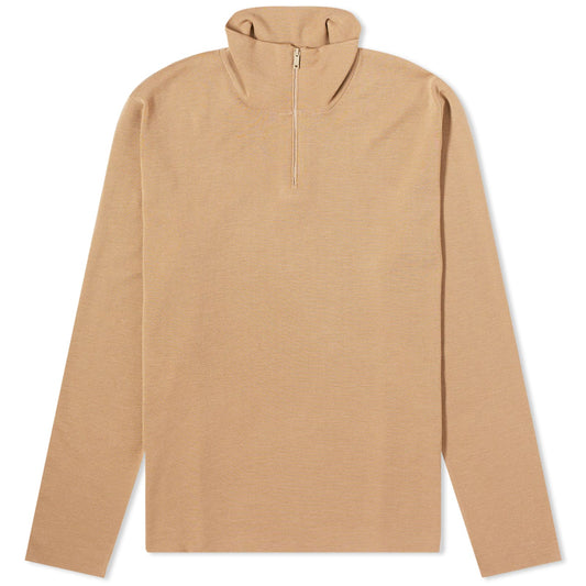 Regenerative Merino Knit Slim Half Zip Sweater