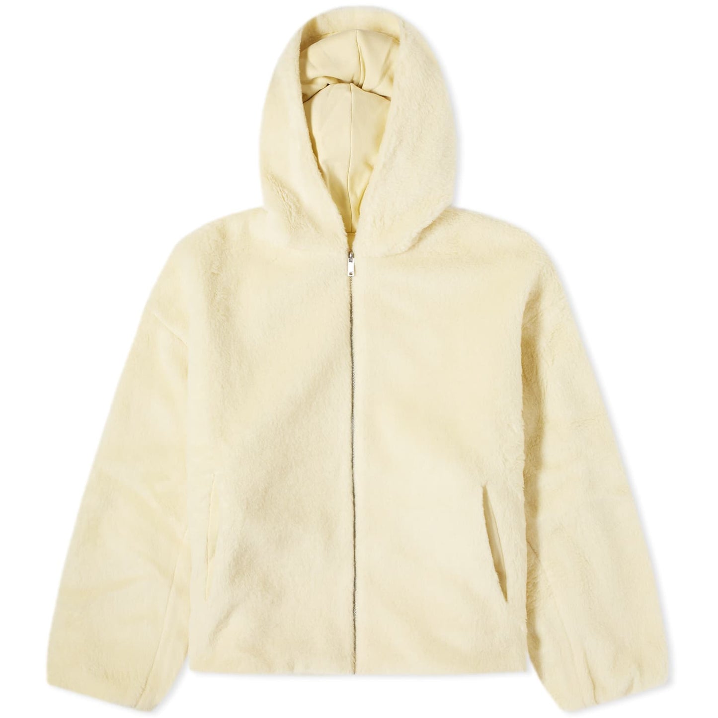 Recycled Wool Fleece Reversible Bomber Jacket
