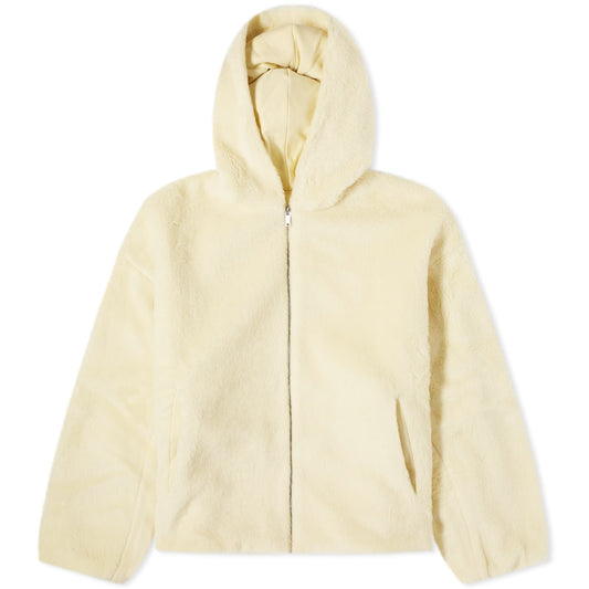 Recycled Wool Fleece Reversible Bomber Jacket