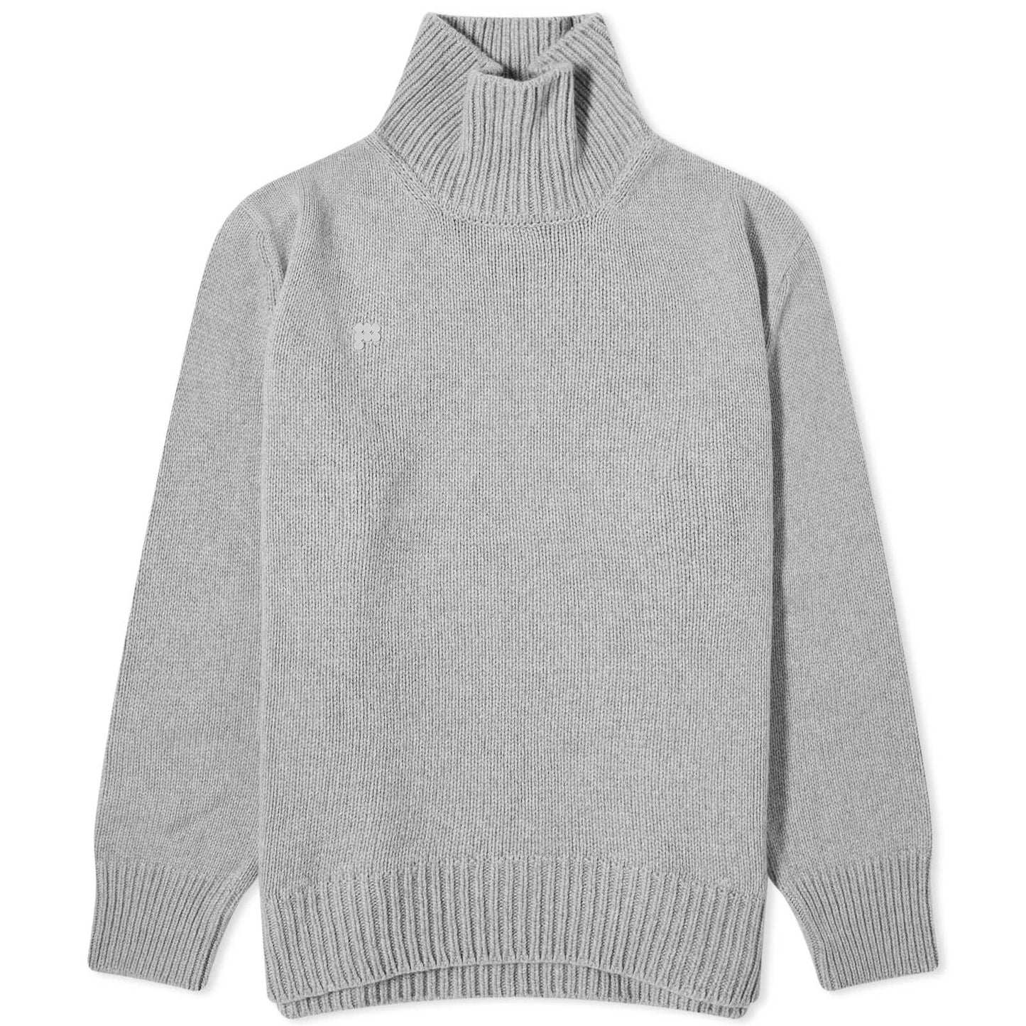 Recycled Cashmere Knit Chunky Turtleneck Sweater