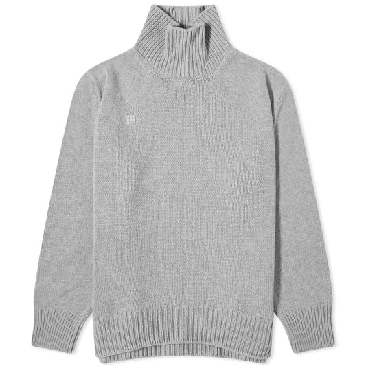 Recycled Cashmere Knit Chunky Turtleneck Sweater