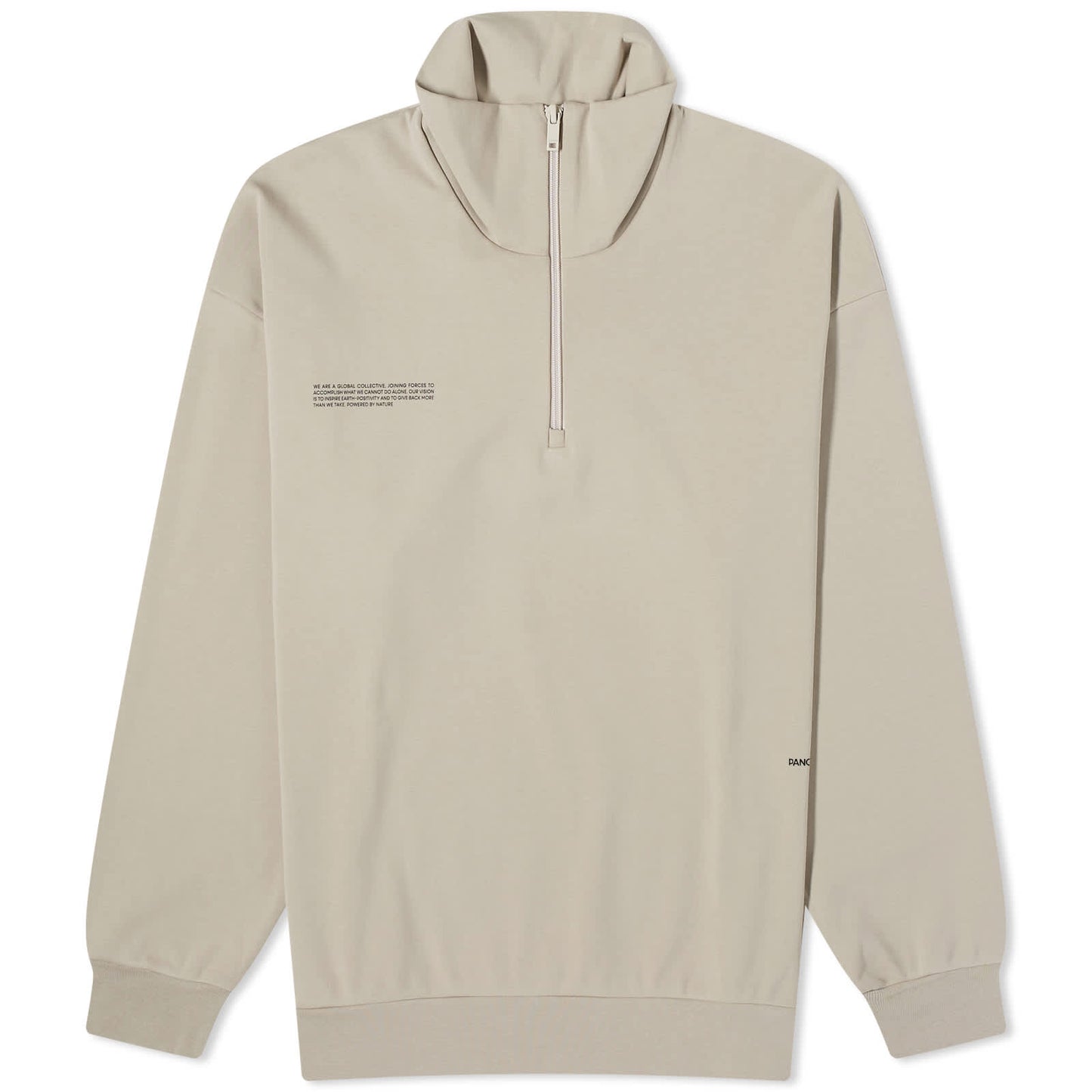 Double Jersey Half Zip Sweat