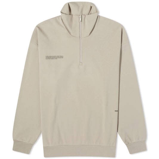 Double Jersey Half Zip Sweat