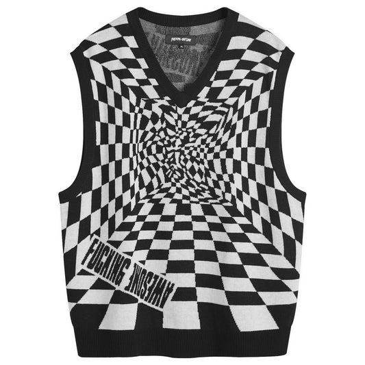 Warped Knit Vest