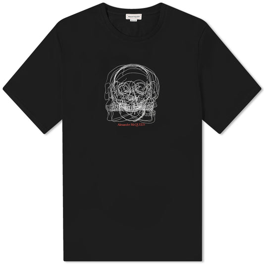 Sketch Skull Print T-Shirt