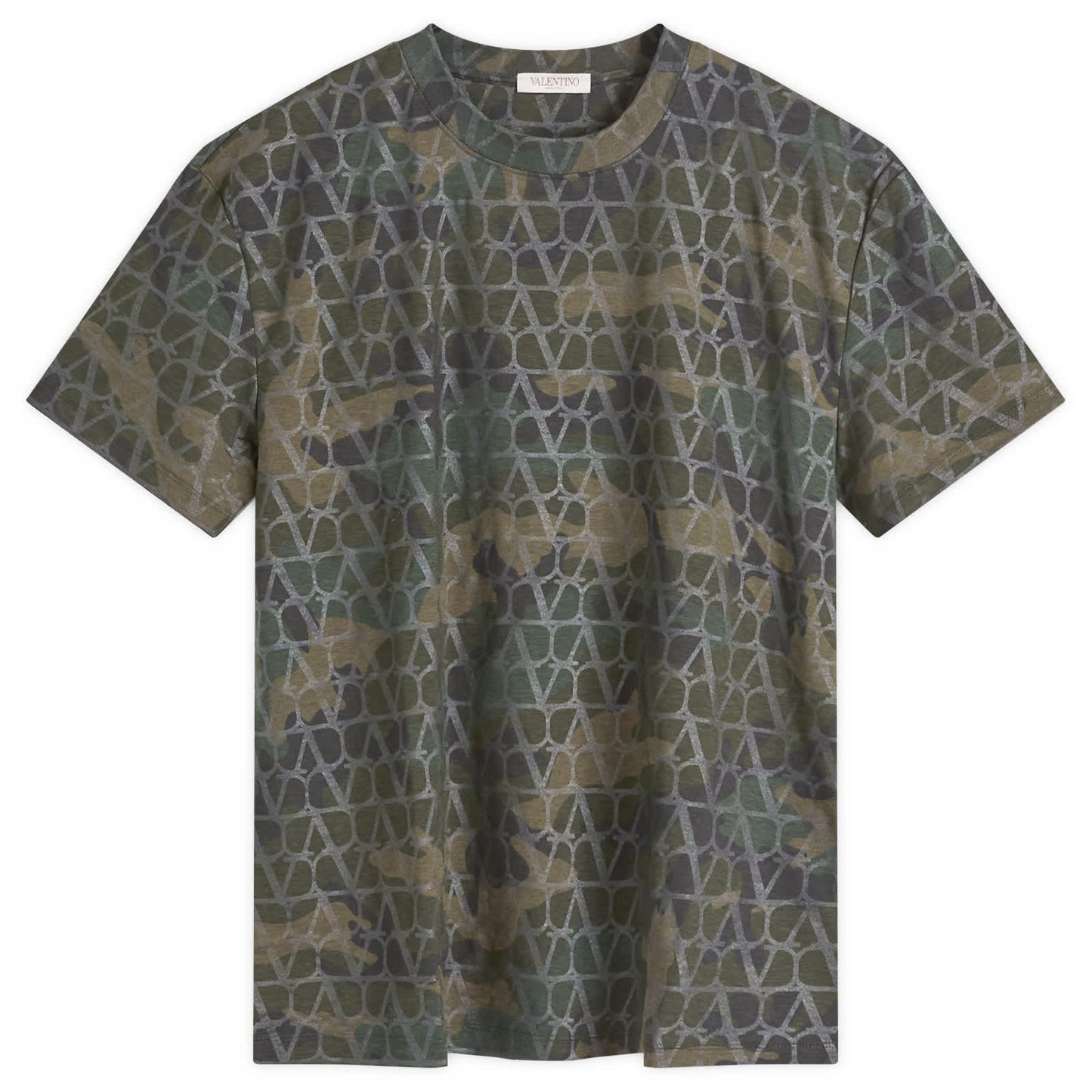 V Logo Camo T Shirt