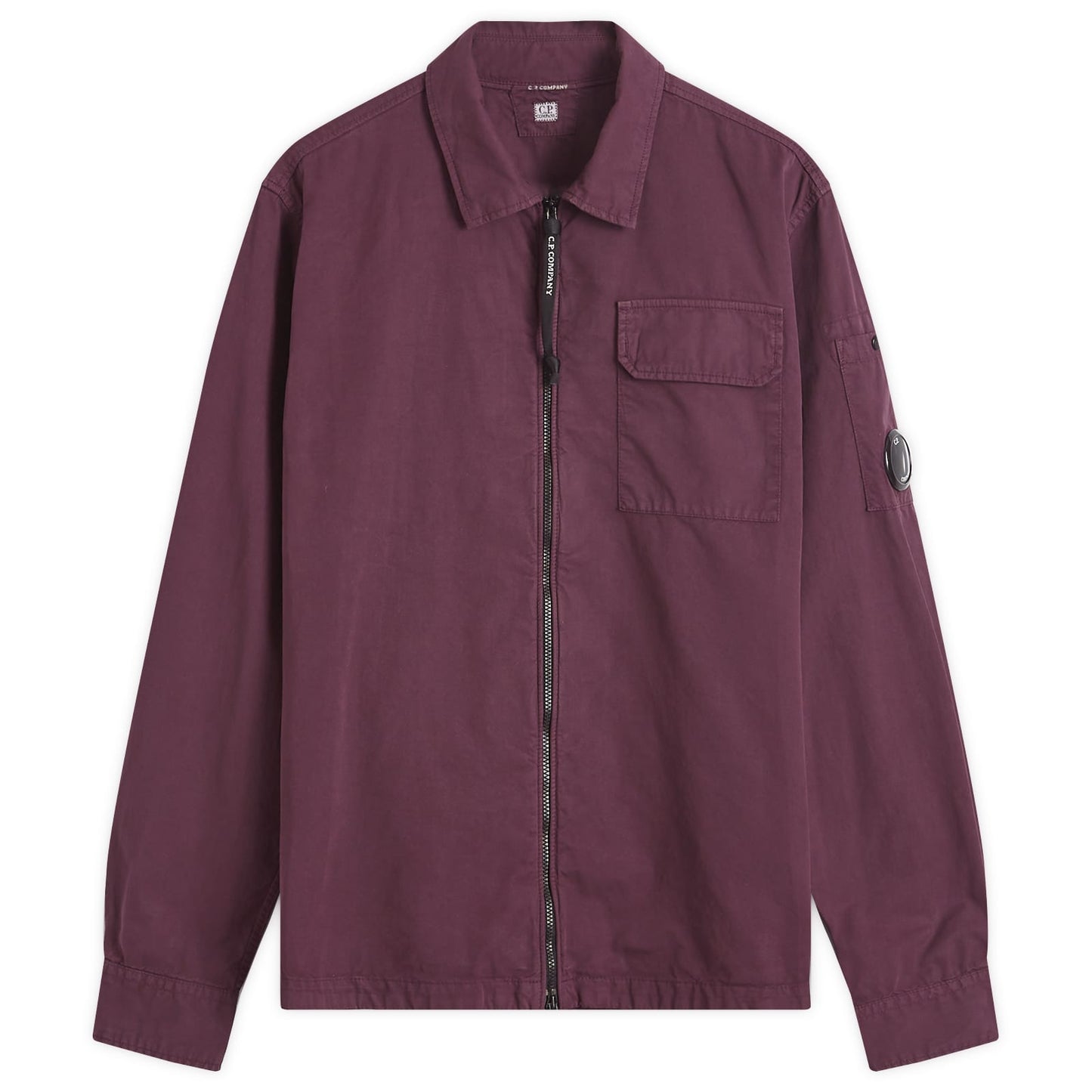 Organic Gabardine Zip Overshirt