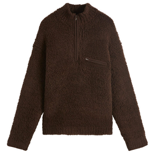 Merino Wool Boa Quarter Zip