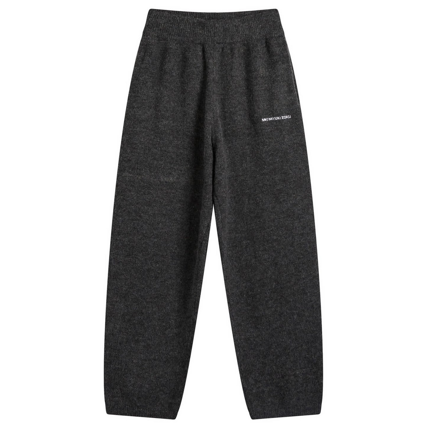 Mohair Blend Knit Wide Leg Joggers