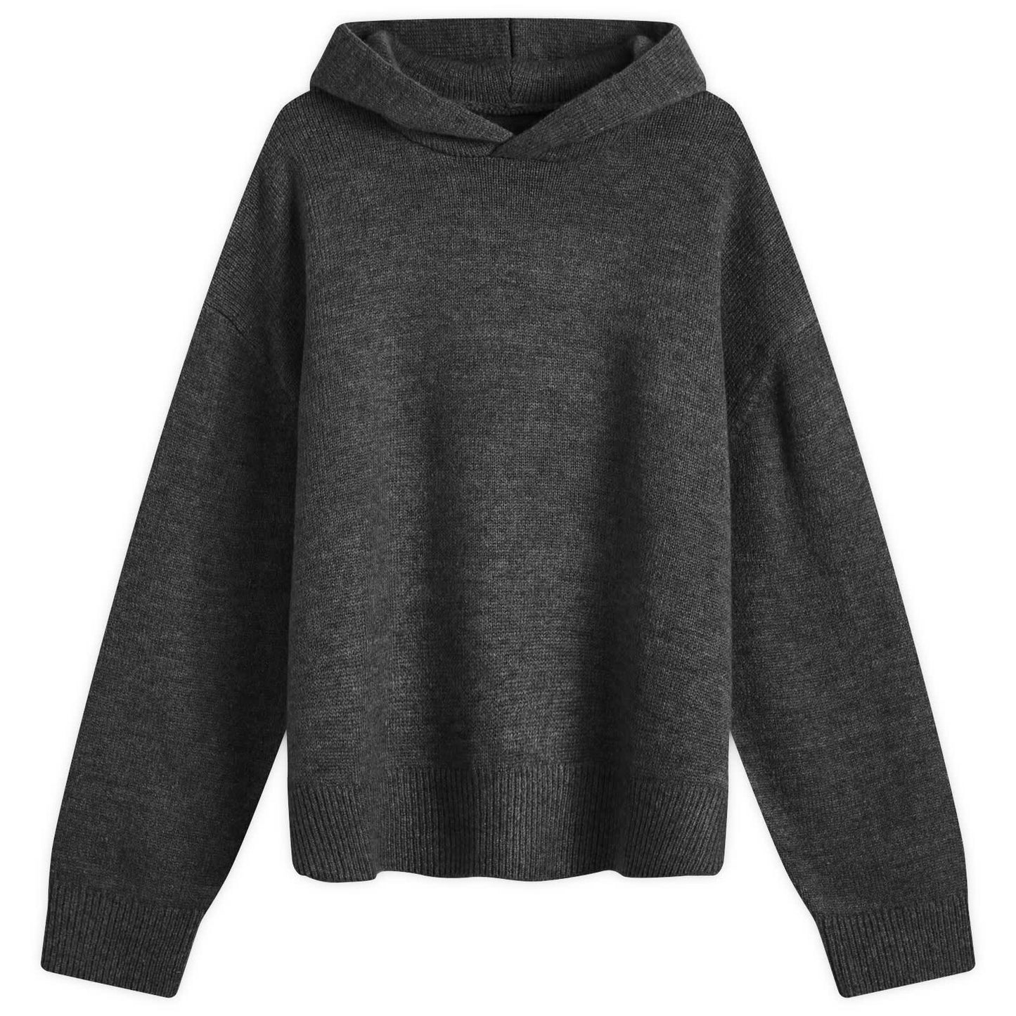 Mohair Blend Knit Hoodie