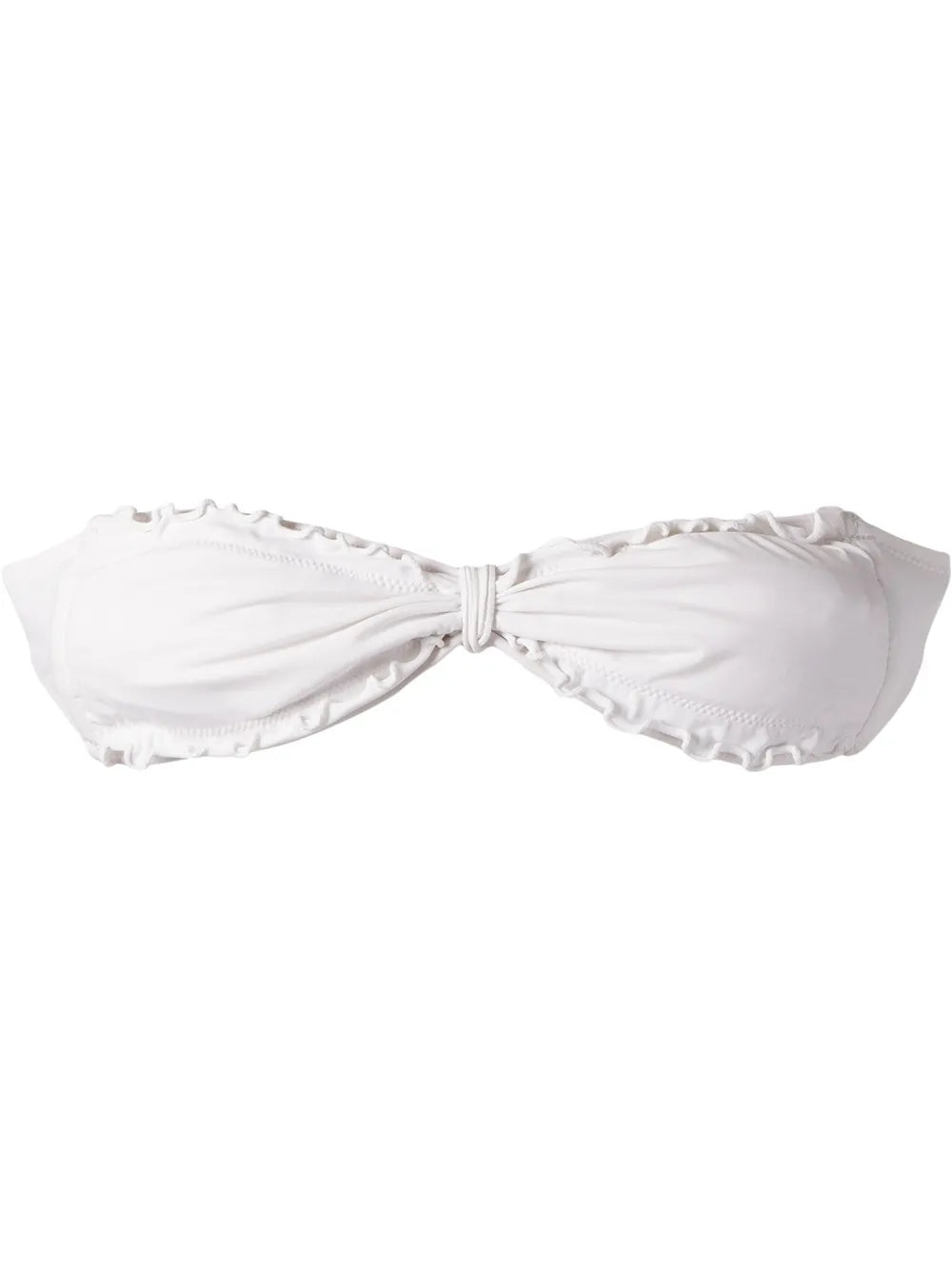 Ruffled Trim Bandeau Bikini Top
