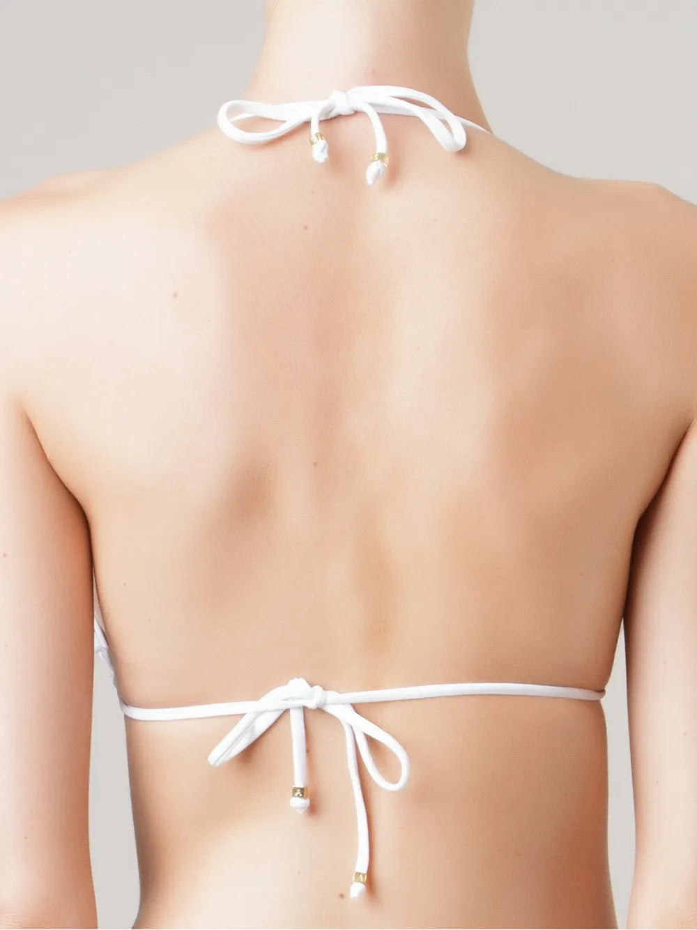 Ruffled Trim Triangle Bikini Top