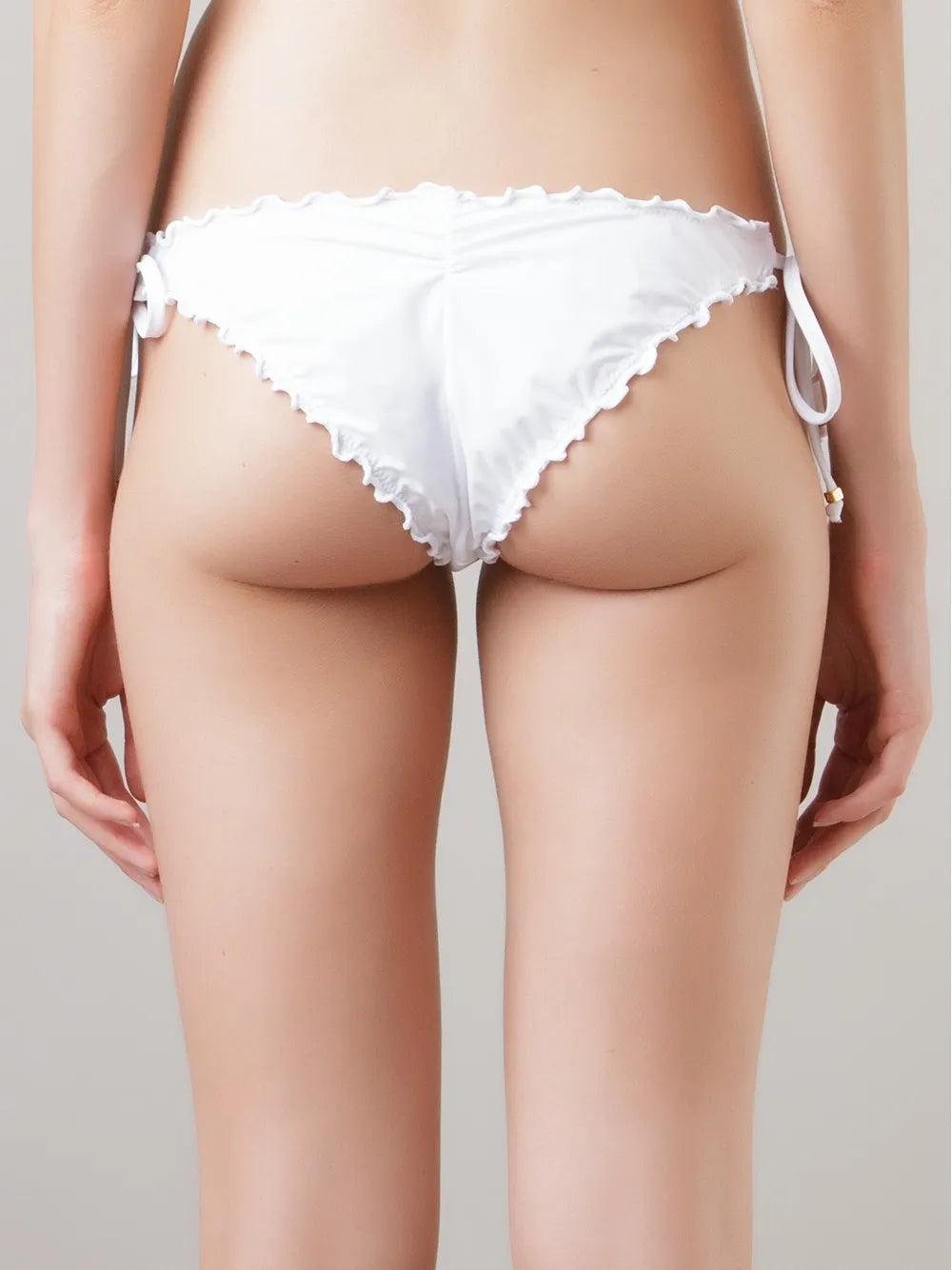 Ruffled Trim Bikini Bottom