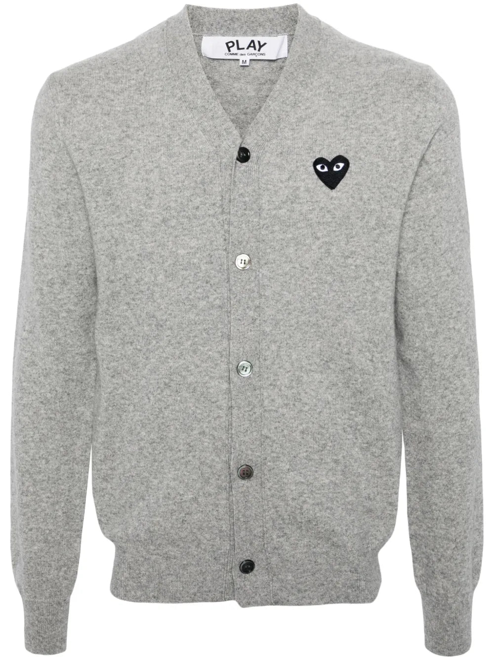 Logo Patch V-Neck Cardigan