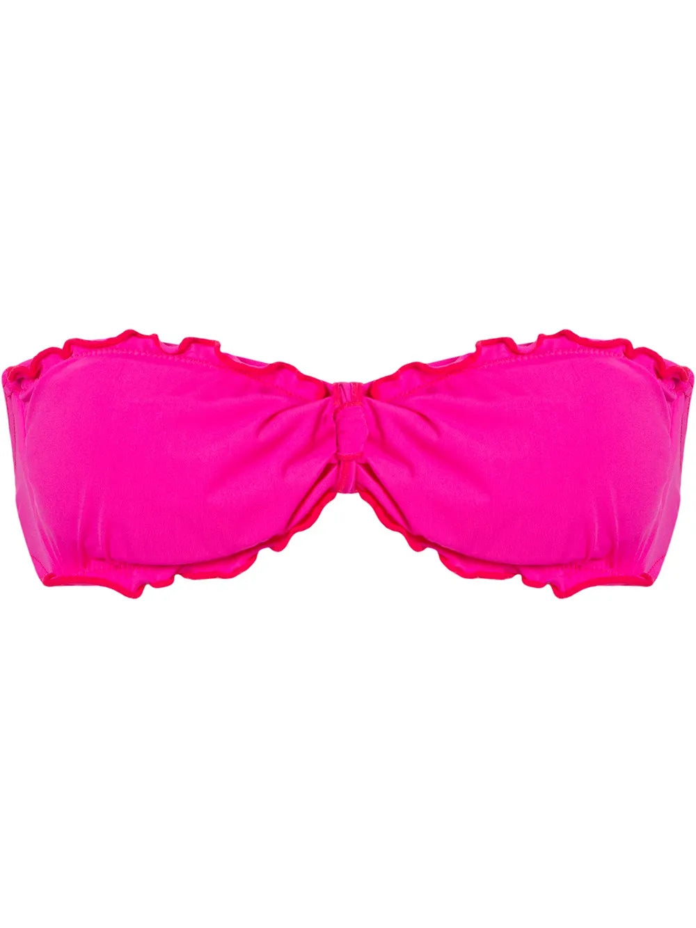 Ruffled Trim Bandeau Bikini Top
