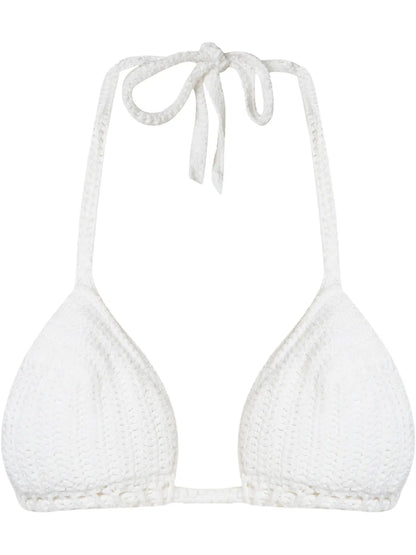 Knit Triangle Bikini Top