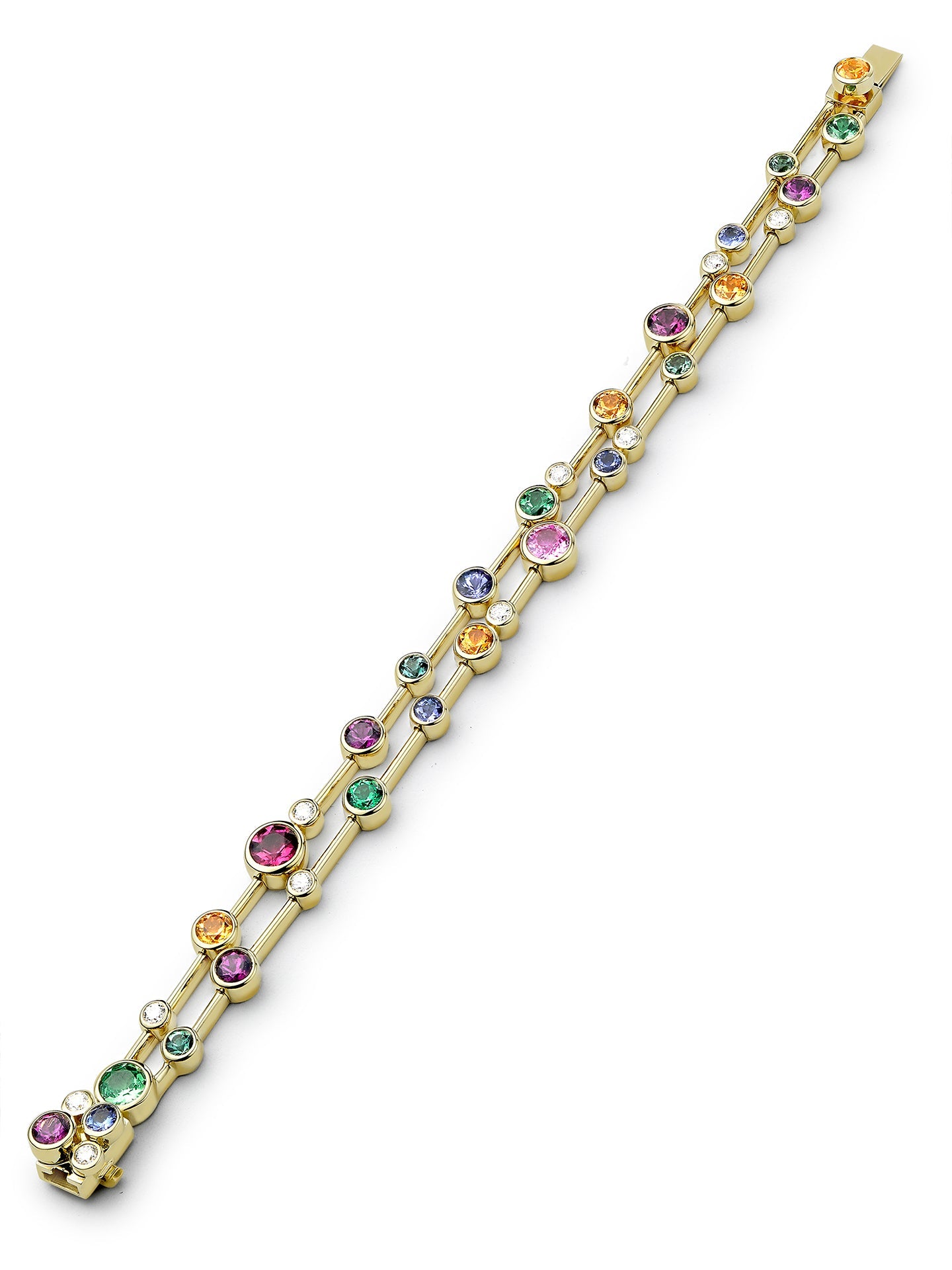 Raindance Rainbow Two Row Bracelet