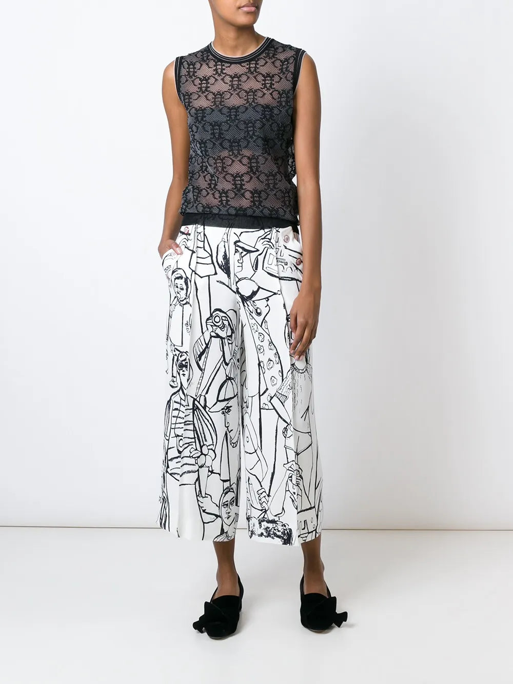 Sheer Logo Tank Top