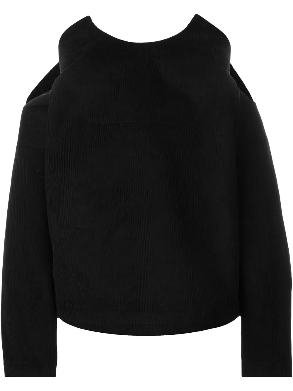Cut Out Corduroy Blouse